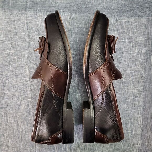 G.H. Bass Loafers Arnes Brown Leather Kiltie Tassel M024072  Men's 8M - Picture 8 of 11